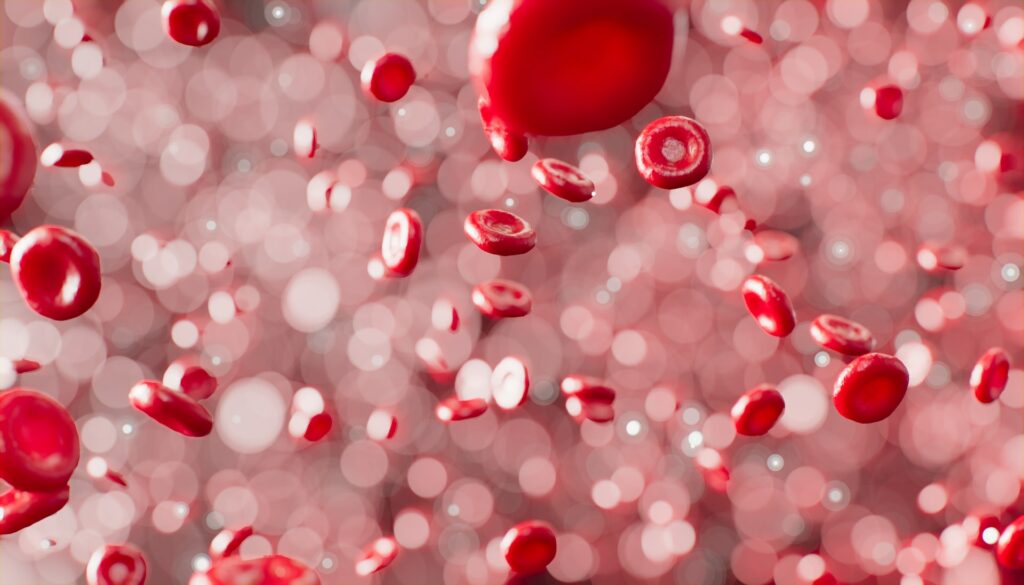 Viele rote Blutzellen