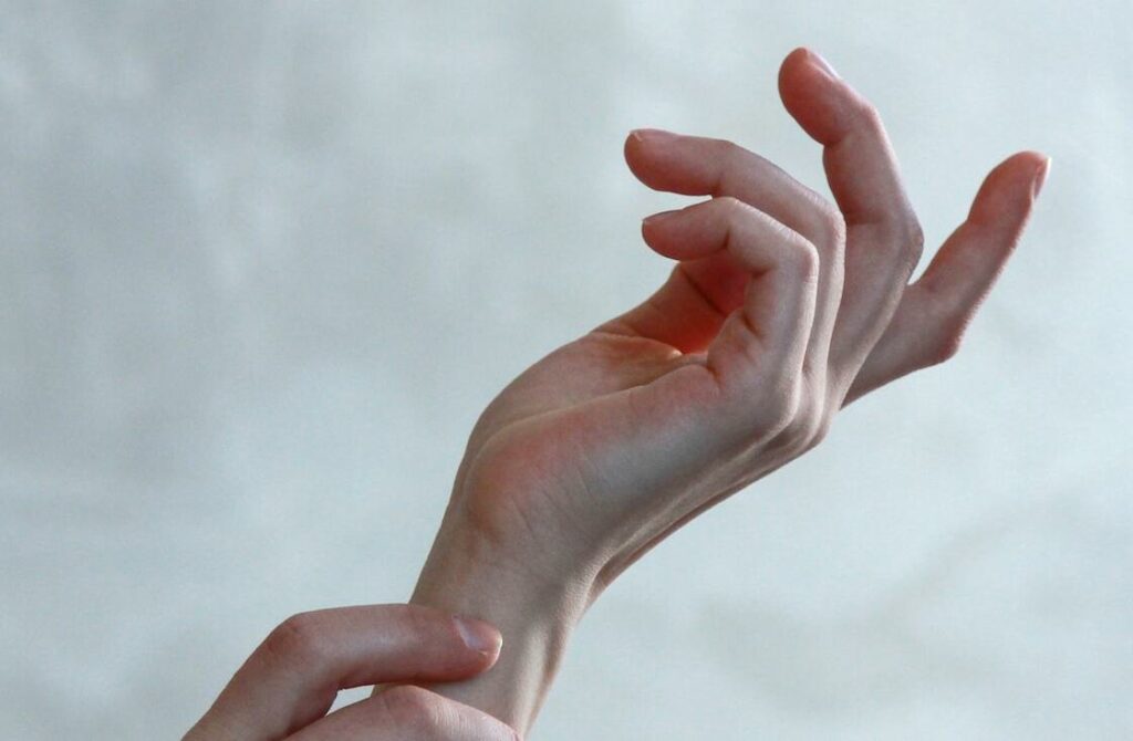 Hand eines Menschen
