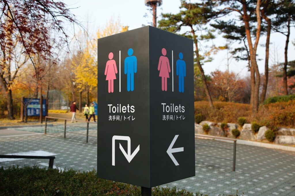 Toiletten-Schild
